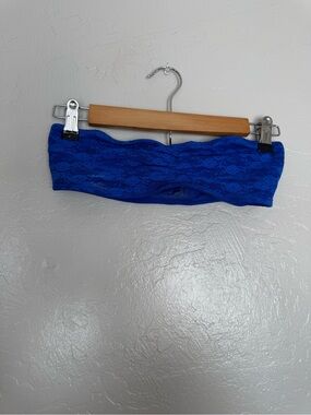 PINK Victoria's Secret Royal Blue Lace Bandeau